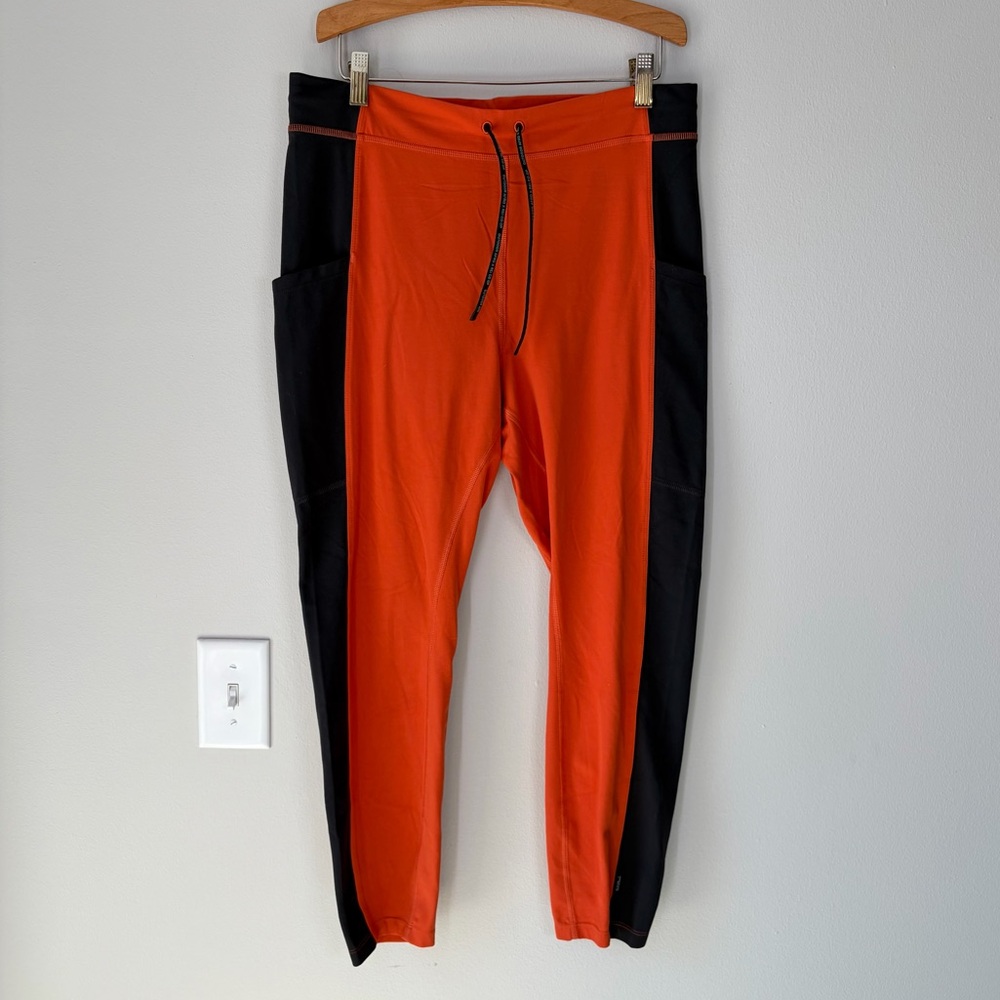 Outdoor Afro + REI Co-Op Orange 7/8 Leggings Athletic Outdoor Hiking Breathable